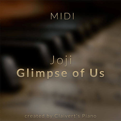 joji glimpse of us piano midi