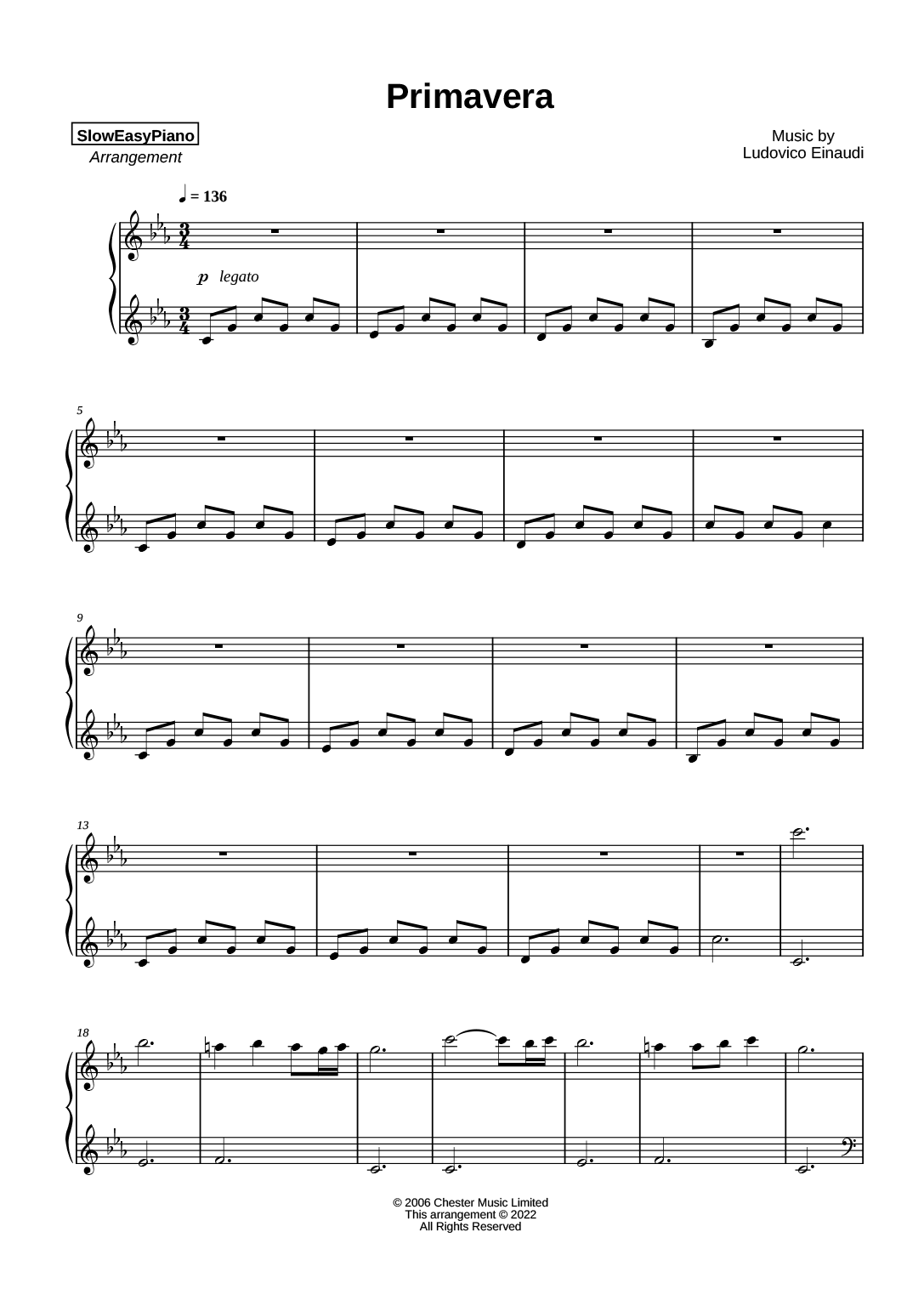 Ludovico Einaudi - Experience (EASY) - Claivert's Piano x SlowEasyPiano